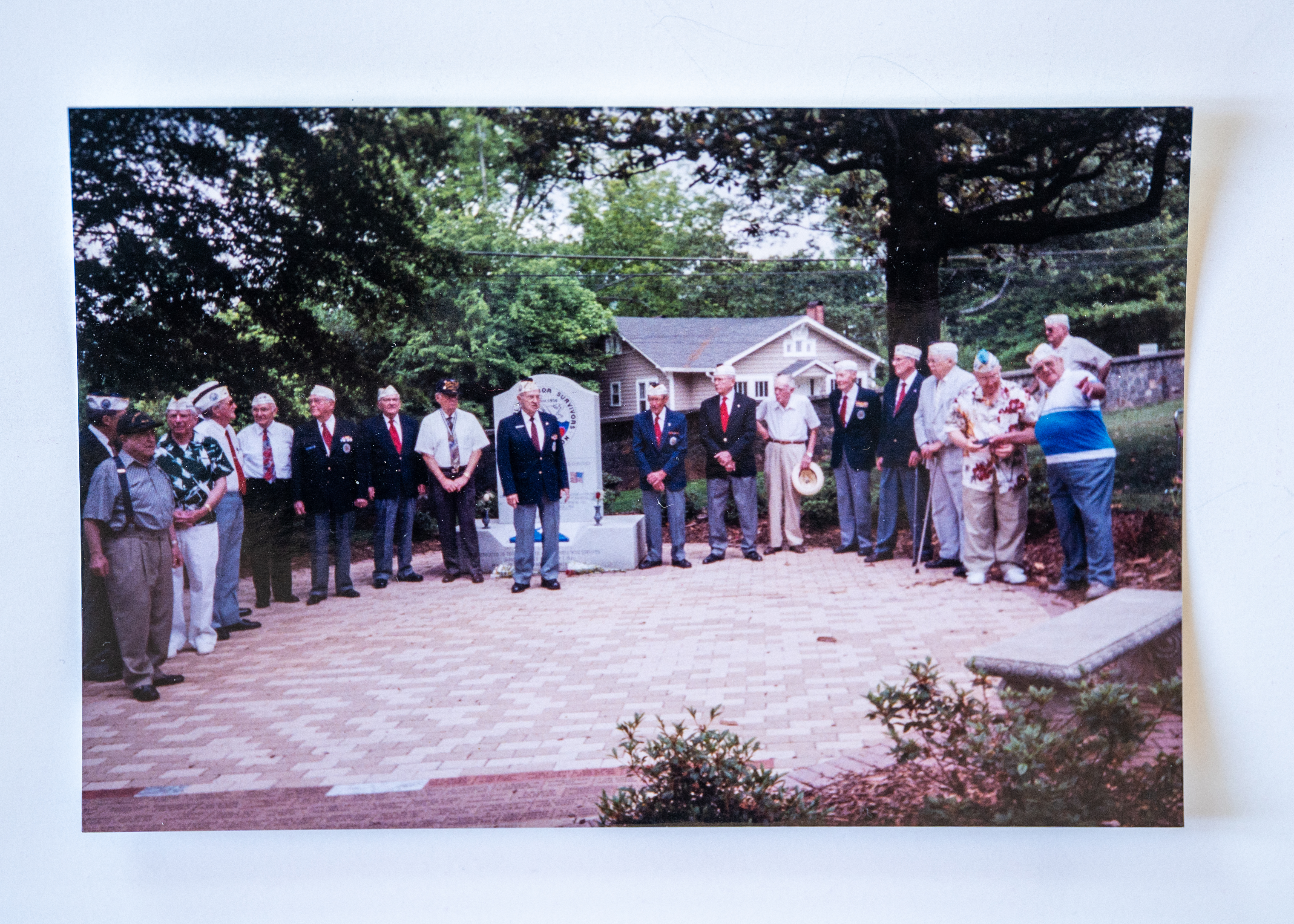 The Pearl Harbor Survivors monument at Marietta National Cemetery