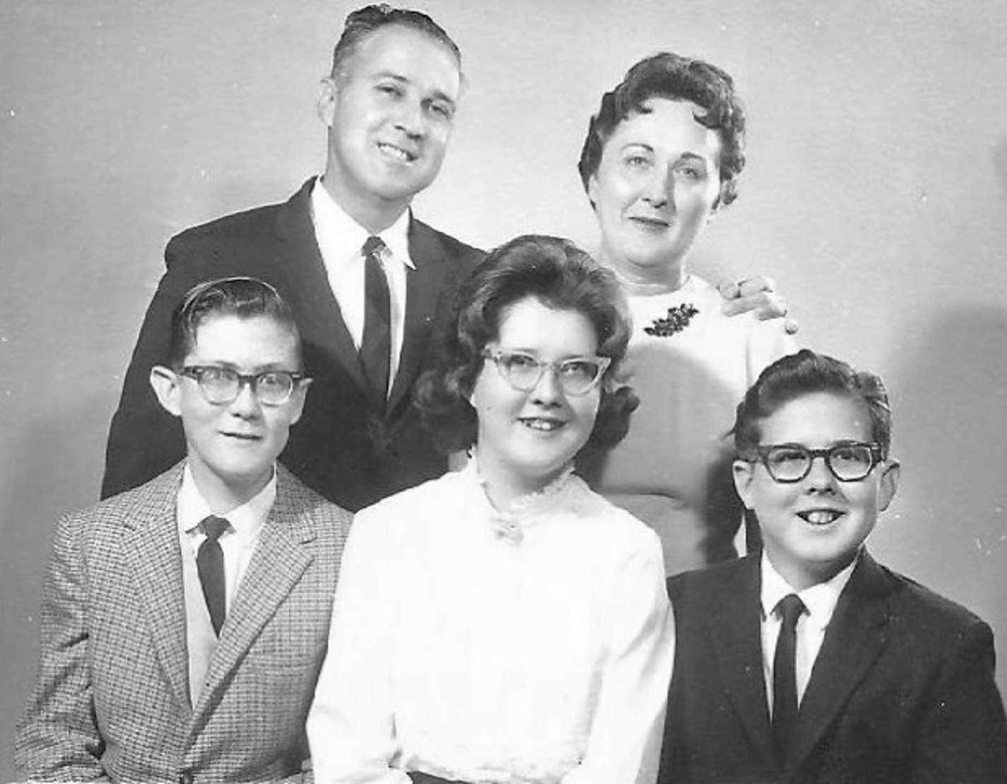 Mack Abbott with his family